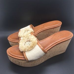 Coach Wedge Cork Shoes